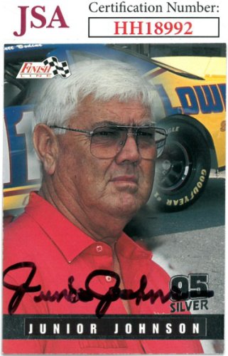 Junior Johnson Autographed Signed NASCAR 1995 Finish Line Racing On Card Auto #108- JSA #HH18992 