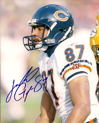 Justin Gage Autographed Signed 8X10 Chicago Bears Photo - Autographs 