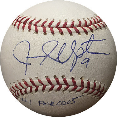 Justin Upton Autographed Signed Official Major League Baseball #1 Pick 2005 #9- JSA Hologram #CC09283 (Arizona Diamondbacks)
