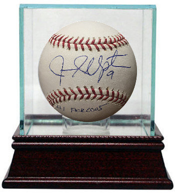 Justin Upton Autographed Signed Official Major League Baseball w/ Glass Case #1 Pick 2005 #9- JSA Hologram #CC09283 (Arizona Diamondbacks)