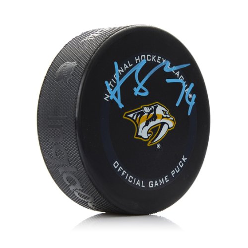 Juuse Saros Autographed Signed Nashville Predators Official Game Puck