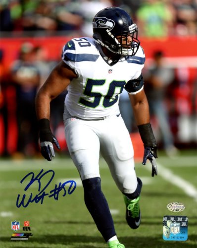 K.J. Kj Wright Autographed Signed 8X10 Photo Seattle Seahawks Mcs Holo #144613 