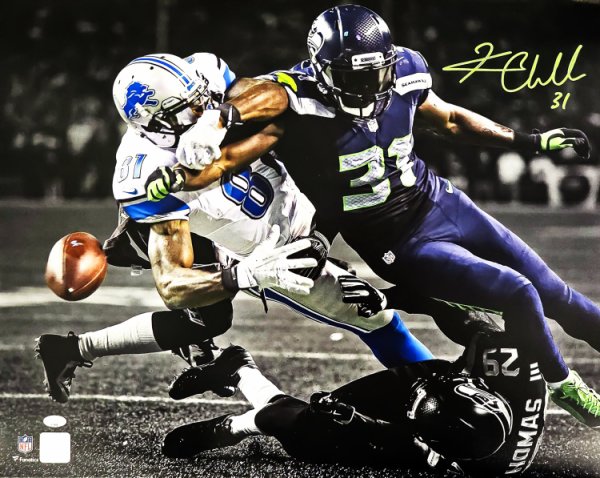 Kam Chancellor Autographed Memorabilia Signed Photo Jersey