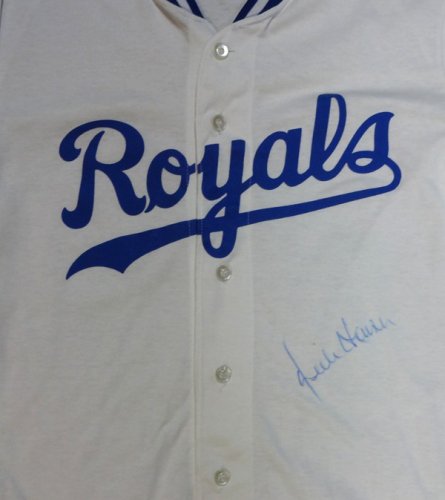 Kansas City Royals Dick Howser Autographed Signed White Jersey PSA/DNA 