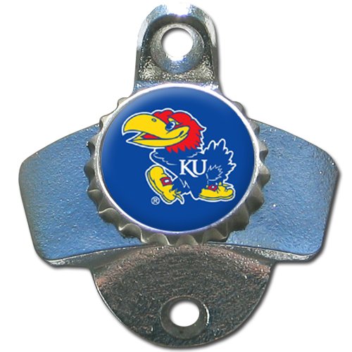 Kansas Jayhawks Wall Mounted Bottle Opener 