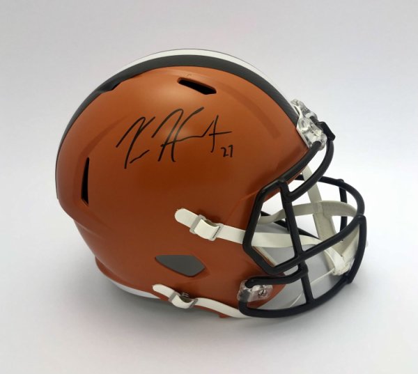 Kareem Hunt Cleveland Browns Autographed Signed Replica Helmet - PSA Authentic 