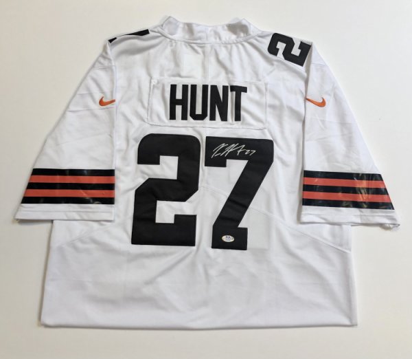 Kareem Hunt Cleveland Browns Autographed Signed White Jersey - PSA Authentic 