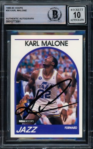 Karl Malone Signed Vintage 1980's Sand Knit Utah Jazz Jersey Auto PSA —  Showpieces Sports