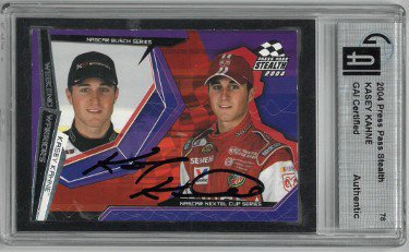 Kasey Kahne Autographed Signed 2004 Press Pass Stealth Racing NASCAR Card #78- GAI Certified Encapsulated 