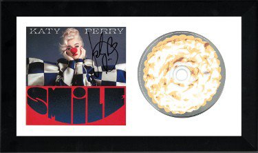 Katy Perry Autographed Signed 2020 Smile Album CD Cover w/ CD 6.5x12 Custom Framing- JSA #JJ96838 (American Idol) 