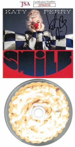 Katy Perry Autographed Signed 2020 Smile Album CD Cover w/ CD & Case- JSA #JJ96838 (American Idol) 