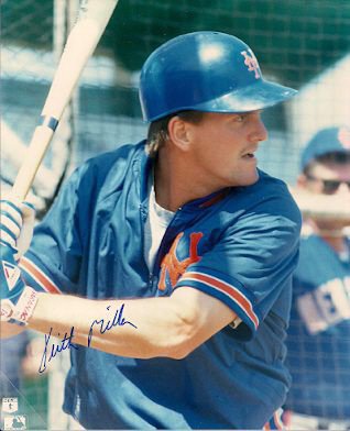 Keith Miller Autographed Signed New York Mets Photo - Autographs