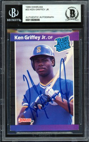 Ken Griffey, Jr. Autographed Signed . 1995 Pacific Card #11