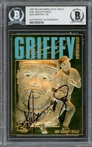 Ken Griffey Jr. Autographed Signed 1997 Bleachers 23 Kt Gold Card Seattle Mariners Beckett Beckett 