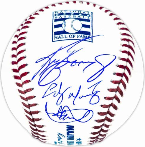 Ken Griffey Jr., Ichiro Suzuki & Edgar Martinez Autographed Signed Official Hall Of Fame HOF Logo MLB Baseball Seattle Mariners Is Holo & Beckett Beckett Witness #232835 
