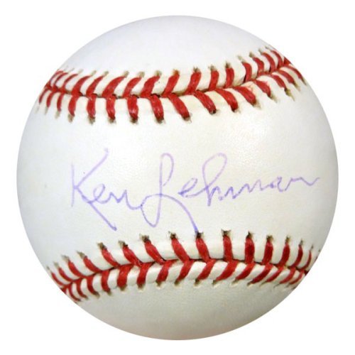 Ken Lehman Autographed Signed Official Nl Baseball Brooklyn Dodgers PSA/DNA 