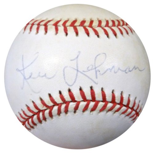 Ken Lehman Autographed Signed Official Nl Baseball Brooklyn Dodgers PSA/DNA 