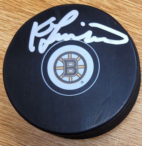 Ken Linseman Autographed Signed Boston Bruins Hockey Puck - Autographs