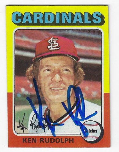 Ken Rudolph Autographed Signed St. Louis Cardinals 1975 Topps Card - Autographs