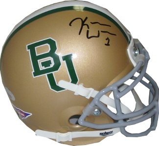Kendall Wright Autographed Signed Baylor Bears Authentic Schutt Mini Helmet- Wright Hologram 
