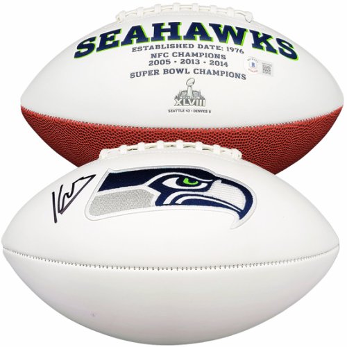 Kenneth Walker Iii Autographed Signed Seattle Seahawks White Logo Football Beckett Beckett Witness #208157 
