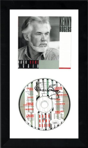 Kenny Rogers Autographed Signed 1991 Back Home Again Album CD w/ Cover 6.5x12 Custom Framing- JSA #KK58121 