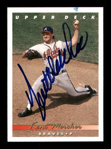 Kent Mercker Autographed Signed 1993 UDA Card #393 Atlanta Braves #184308 