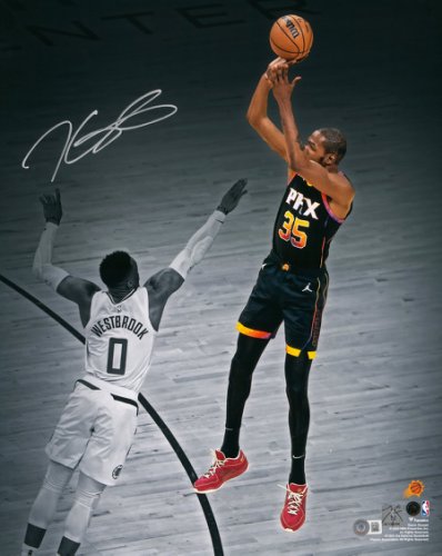 Kevin Durant Autographed Signed 16X20 Photo Phoenix Suns Beckett Beckett Witness #224375 