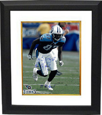 Kevin Dyson Autographed Signed Tennessee Titans Action 16x20 Photo Custom Framing w/ triple Music City Miracle, 01/08/00 & 1999 AFC Champs!! 