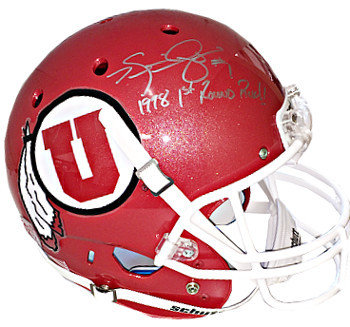 Kevin Dyson Autographed Signed Utah Utes Red TB Full Size Schutt Replica Helmet #1 1998 1st Round Pick! 