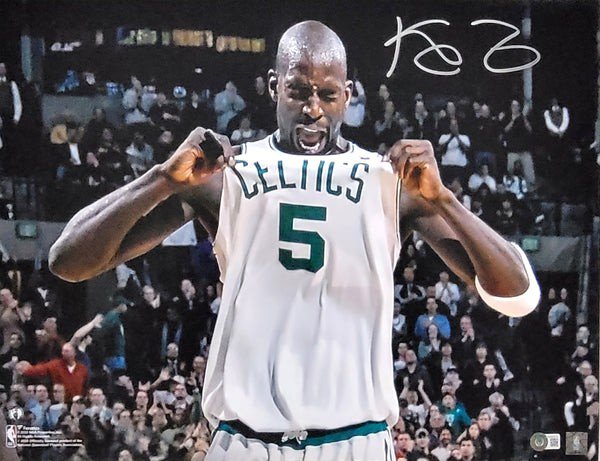 Kevin Garnett Autographed Signed Boston Celtics 16X20 Photo Beckett Witnessed 