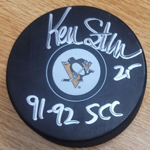 Kevin Stevens Autographed Signed Pittsburgh Penguins Hockey Puck - Autographs