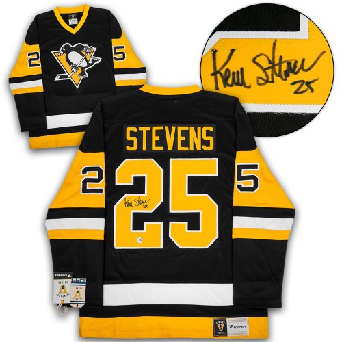 Kevin Stevens Autographed Signed Pittsburgh Penguins Throwback Breakaway Jersey