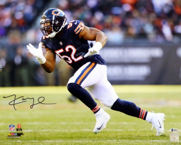 Khalil Mack Autographed Signed 16X20 Photo Chicago Bears Beckett Beckett 
