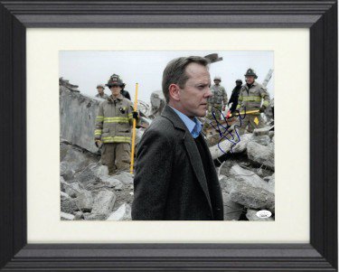 Kiefer Sutherland Autographed Signed Designated Survivor TV 11x14 Photo Custom Framing- JSA #II11179 (President Tom Kirkman) 