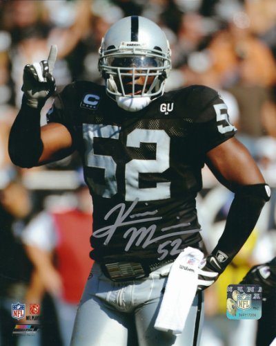 Kirk Morrison Autographed Signed 8X10 Oakland Raiders Photo - Autographs