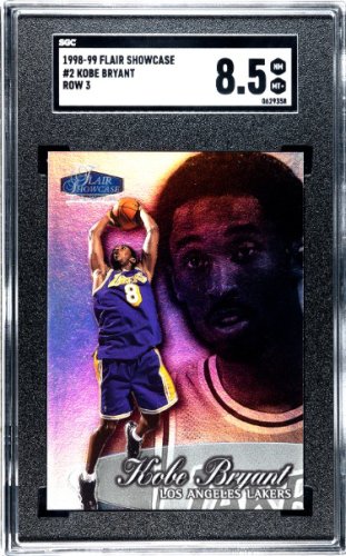 Kobe Bryant 1998-99 Flair Showcase Row 3 Card #18- SGC Graded 8.5 NM-MT+  (Los Angeles Lakers)