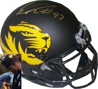 Kony Ealy signed Missouri Tigers Authentic Schutt Alternate Mini Helmet