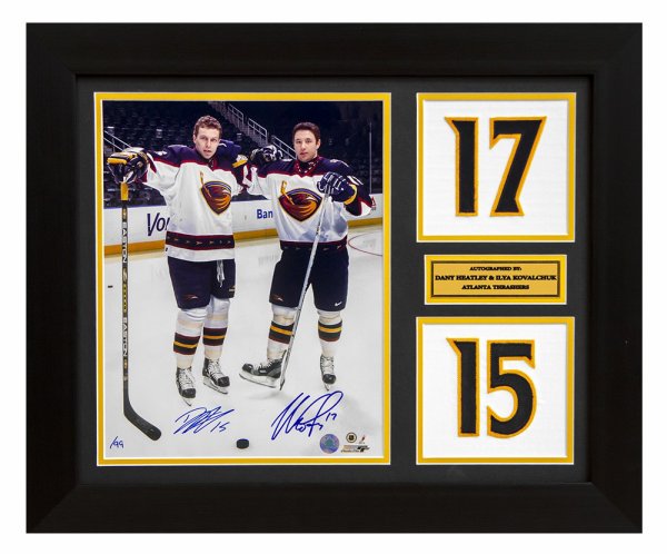 Kovalchuk & Heatley Dual Autographed Signed Atlanta Thrashers 20x24 Number Frame