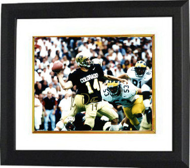 Koy Detmer Autographed Signed Colorado Buffaloes 8x10 Photo Custom Framing #14- Tri-Star Hologram 