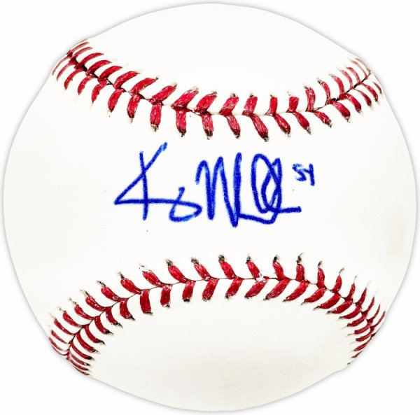 Kris Medlen Autographed Official MLB Baseball Atlanta Braves, Kansas City Royals #226131