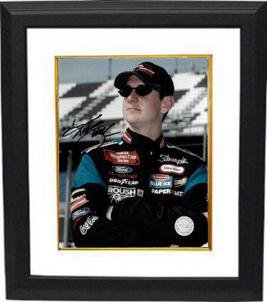 Kurt Busch Autographed Signed NASCAR Sharpie 8x10 Photo Custom Framing - JSA Hologram 