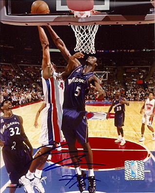 Kwame Brown Autographed Signed Washington Wizards Photo - Autographs
