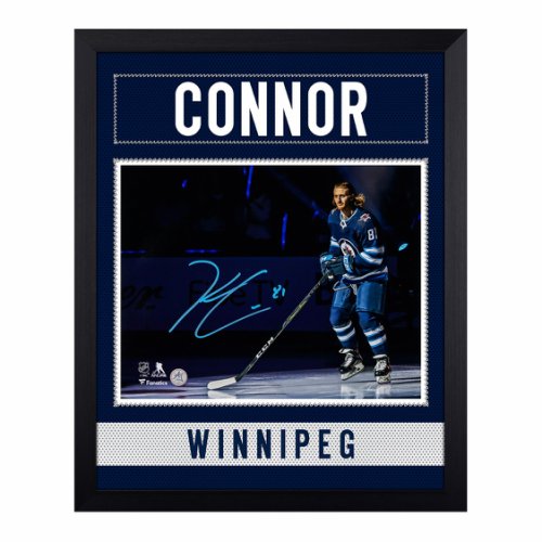 Kyle Connor Autographed Signed Winnipeg Jets Uniform Graphic 19x23 Frame