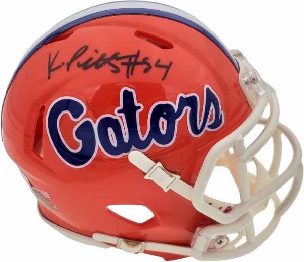 Kyle Pitts Autographed Signed Florida Gators Orange Speed Mini Helmet Beckett Beckett 