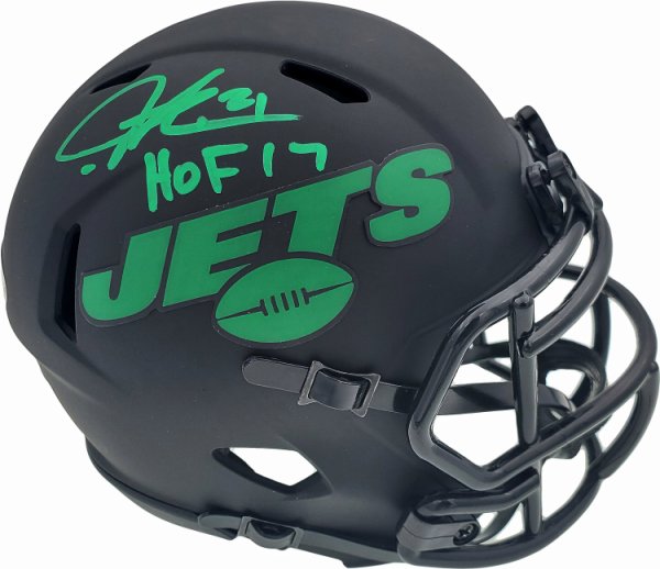 Ladainian Tomlinson Autographed Signed New York Jets Eclipse Black Mini Helmet "HOF 17" Beckett Beckett 