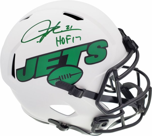Ladainian Tomlinson Autographed Signed New York Jets Lunar Eclipse White Full Size Replica Speed Helmet "HOF 17" Beckett Beckett Qr #193847 