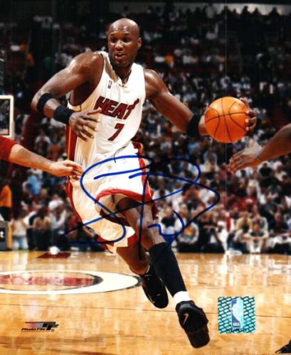 Lamar Odom Autographed Signed Miami Heat Photo Autographs