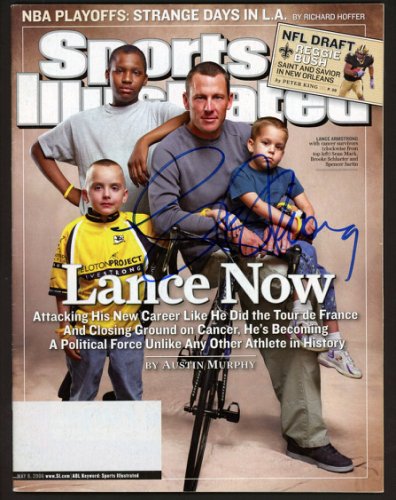 Lance Armstrong Autographed Sports Illustrated Magazine Beckett Beckett