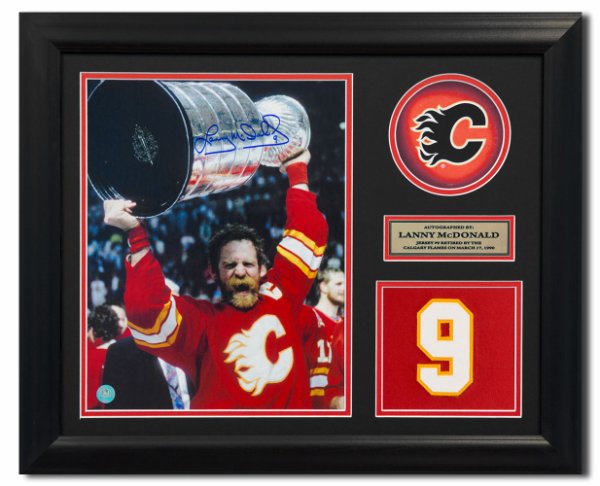 Lanny McDonald Autographed Signed Calgary Flames Retired Number 20x24 Frame